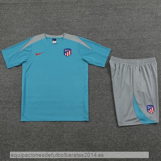 Nuevo Entrenamiento Conjunto Completo Atletico Madrid 24/25 Azul Gris Baratas